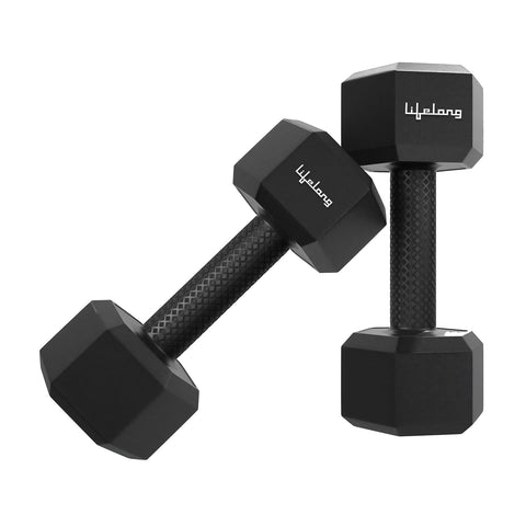 PVC Hex Dumbbells: Pack of 2