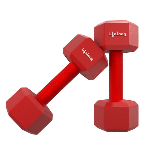 PVC Hex Dumbbells Pack of 2 (2kg*2)