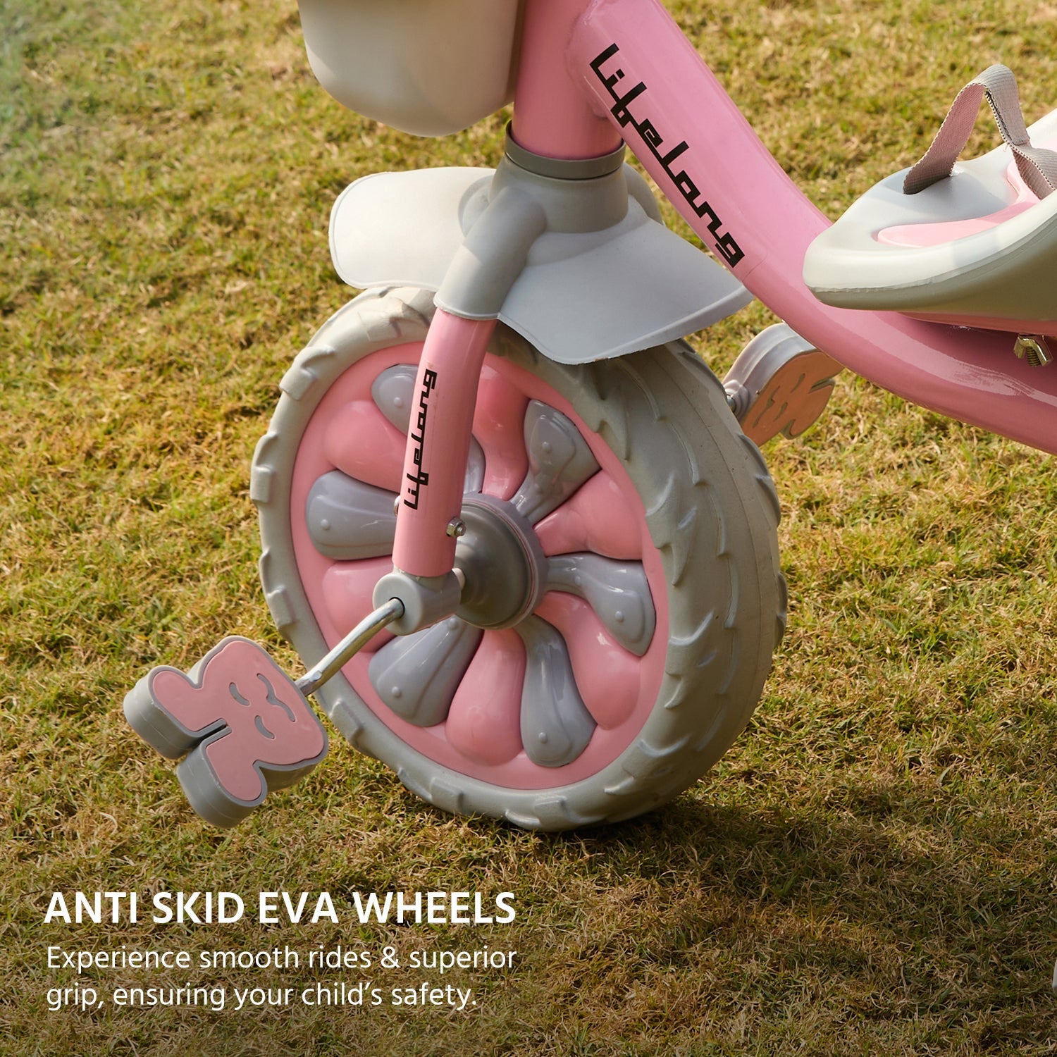 Kids Trike Cycle, Pink & Grey