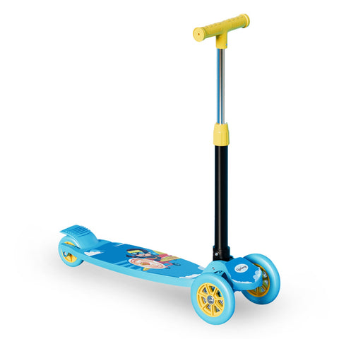 Foldable Kick Scooter , Blue & Yellow