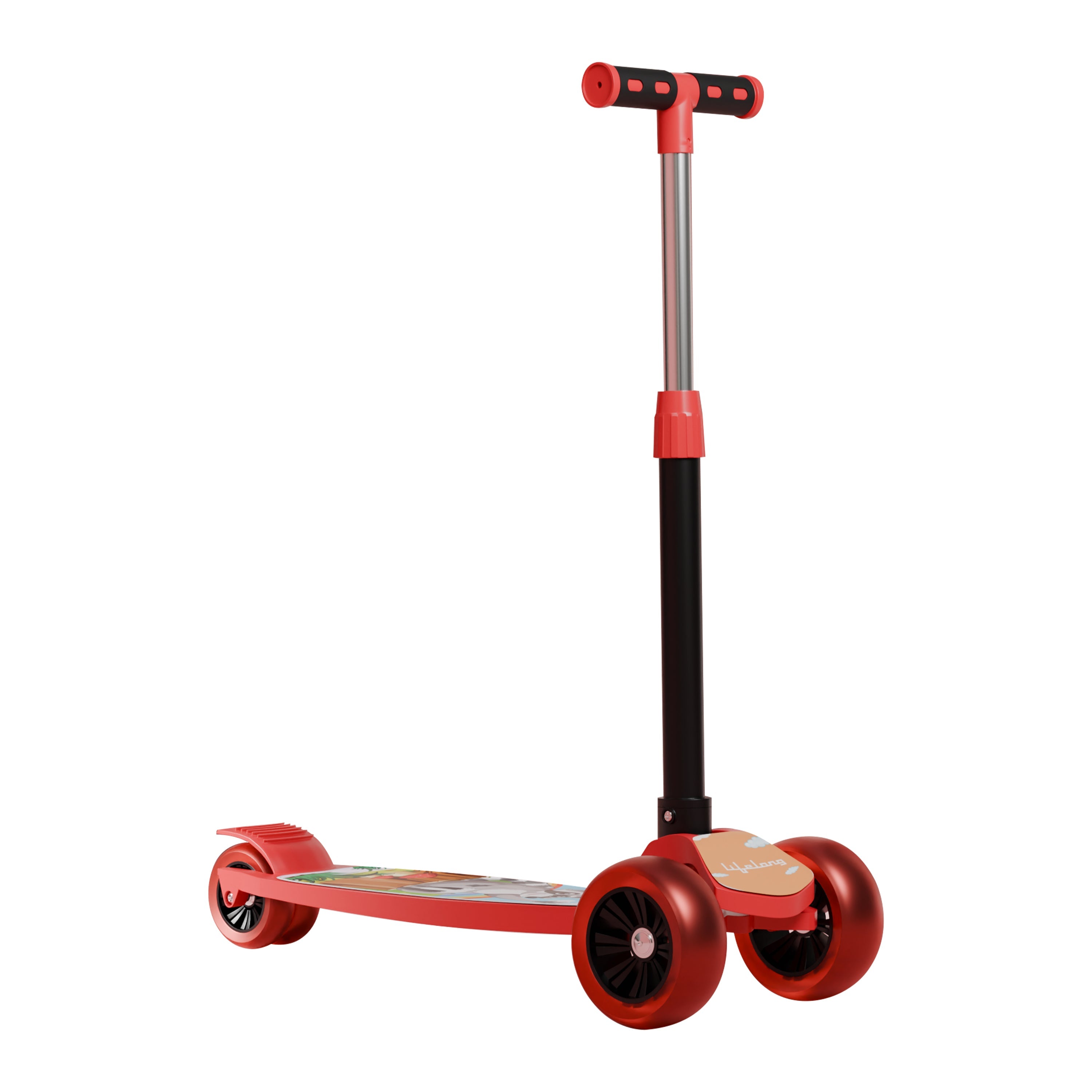 Adjustable Kick Scooter with PVC Wheels