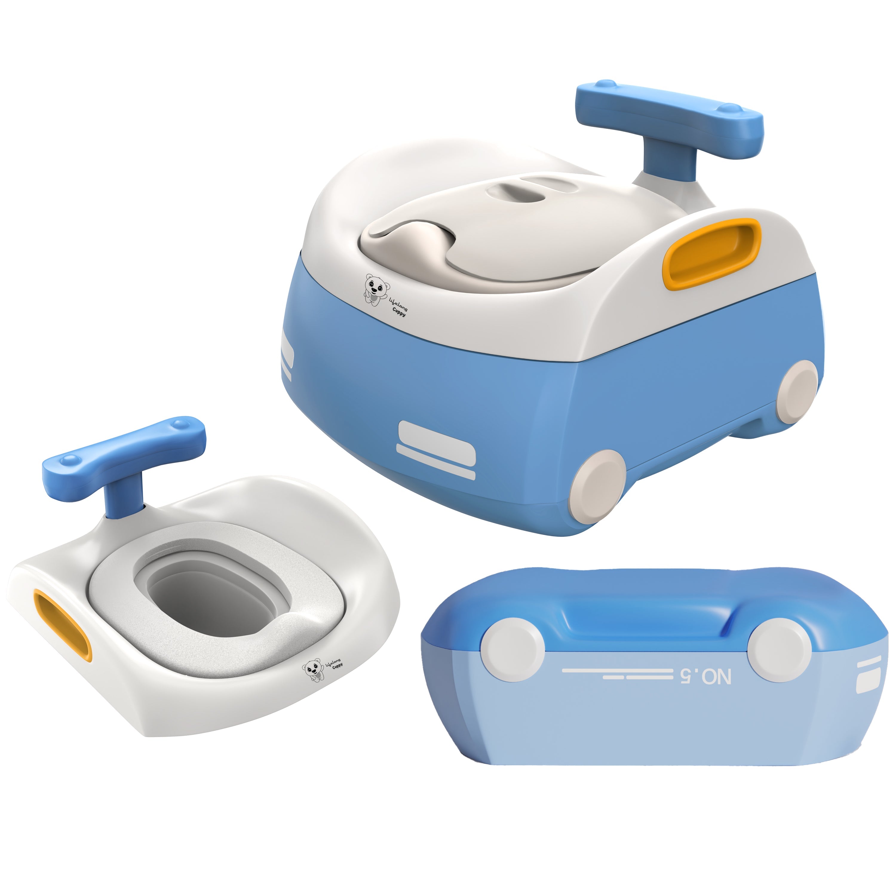 3-in-1 Baby Potty Training Seat with Step Stool