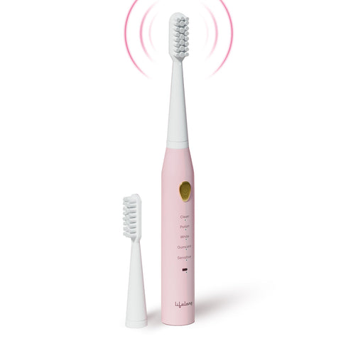 Pink Smart Toothbrush with 5 Modes