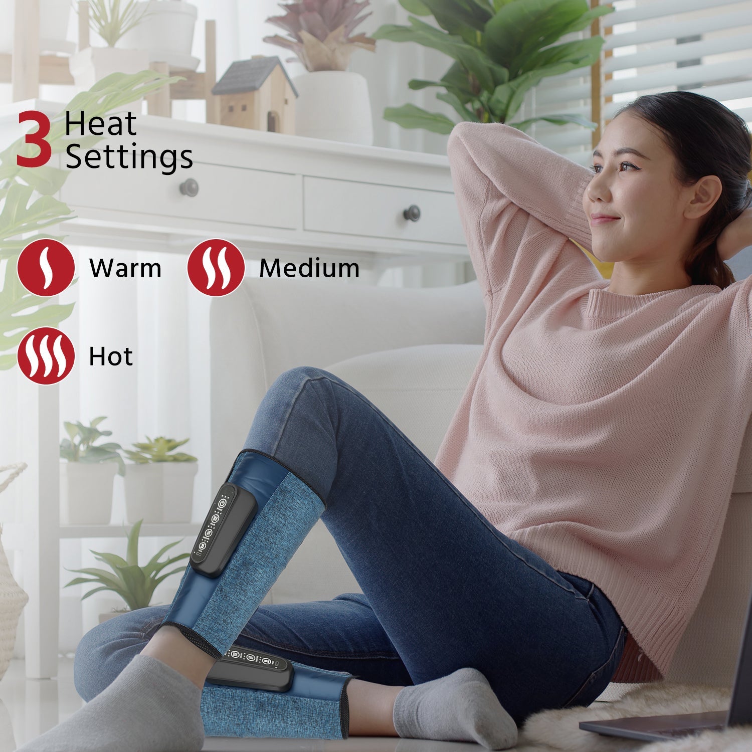 Wireless Leg Massager with Heat