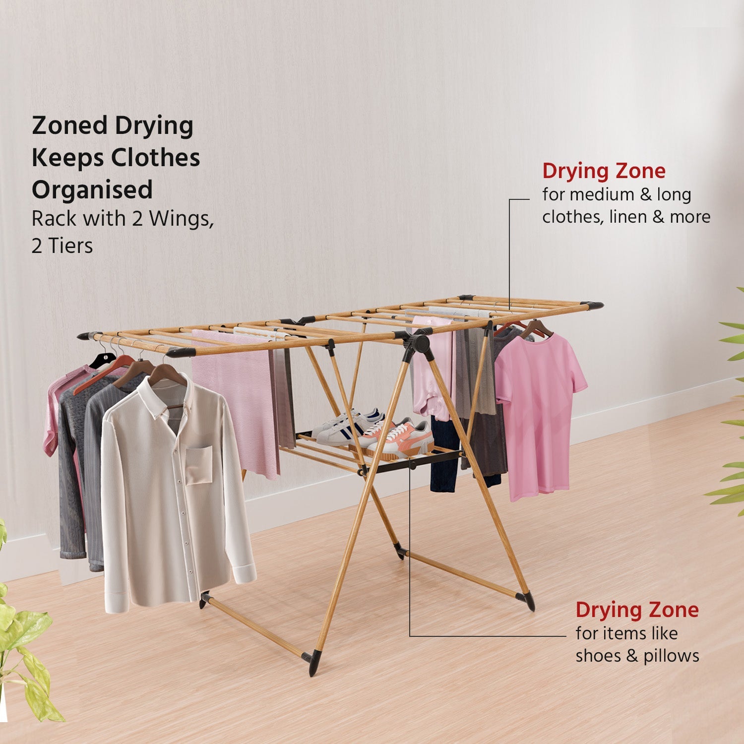 Foldable Clothes Drying Stand