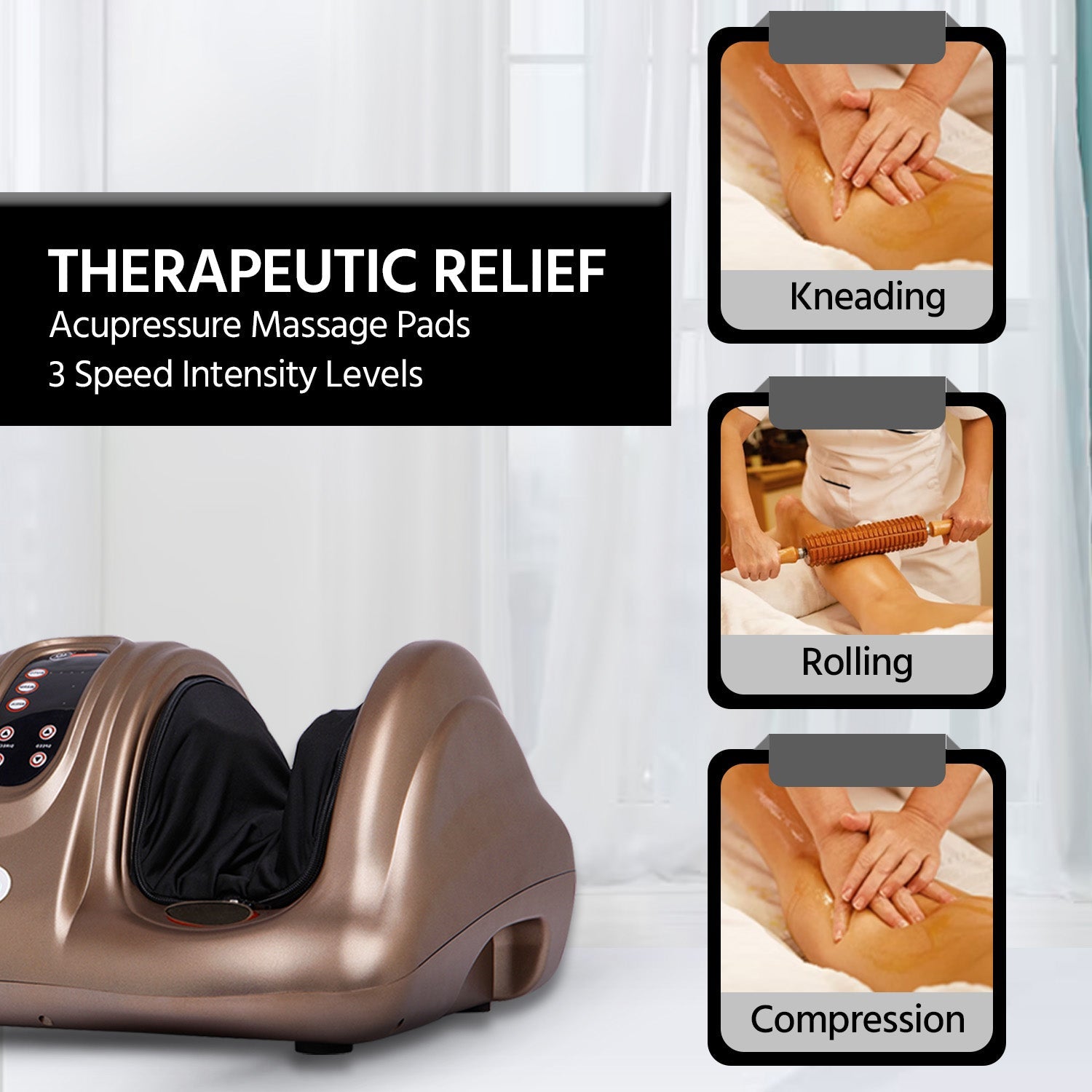 Foot and Leg Massager with Kneading