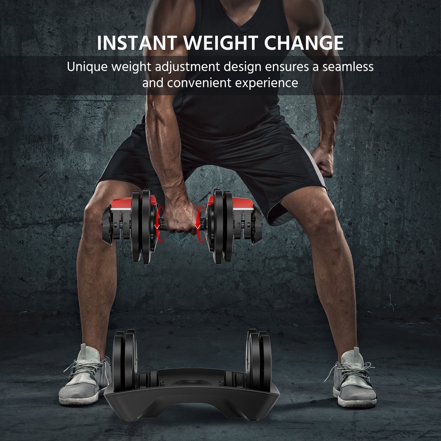 Adjustable Dumbbells Set for Home Workouts