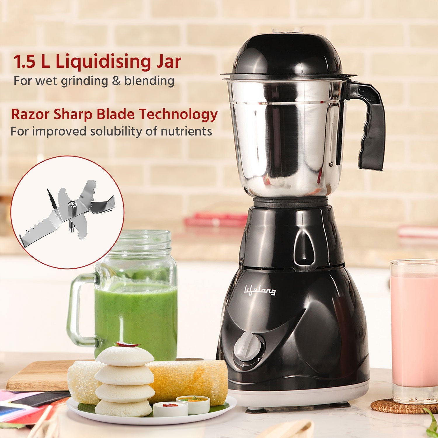 Mixer Grinder with 3 Jars