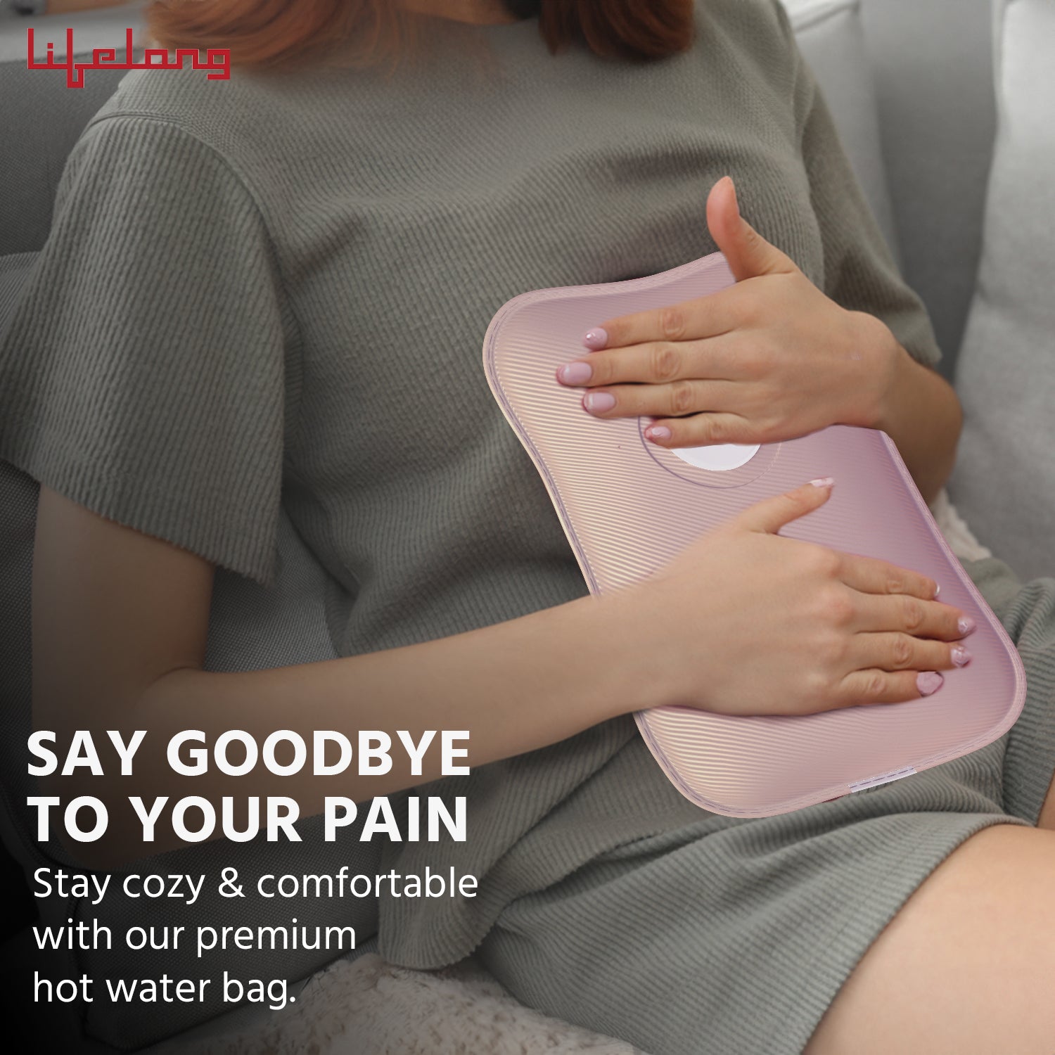 Lifelong Hot Water Bag for Full Body Pain Relief|Dual Insulation Silicon Technology|Heating Gel Pad