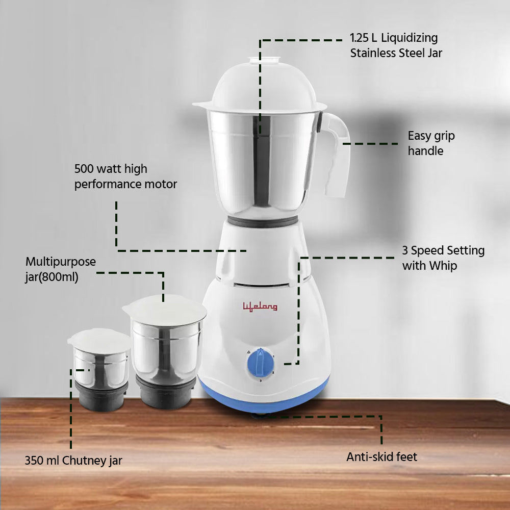 500W Mixer Grinder & 1100W Dry Iron Combo