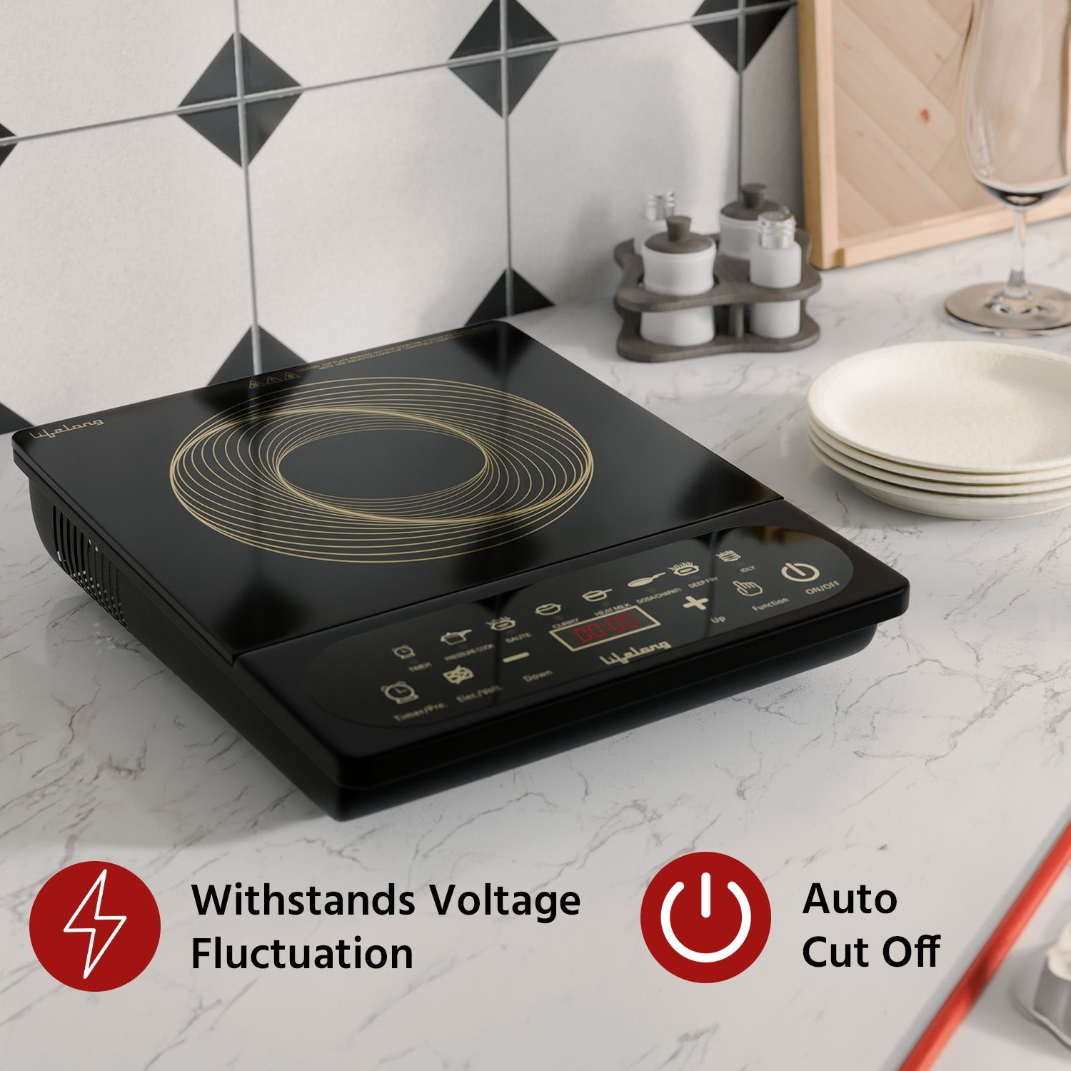 2100-Watt Induction Cooktop for Precision Cooking