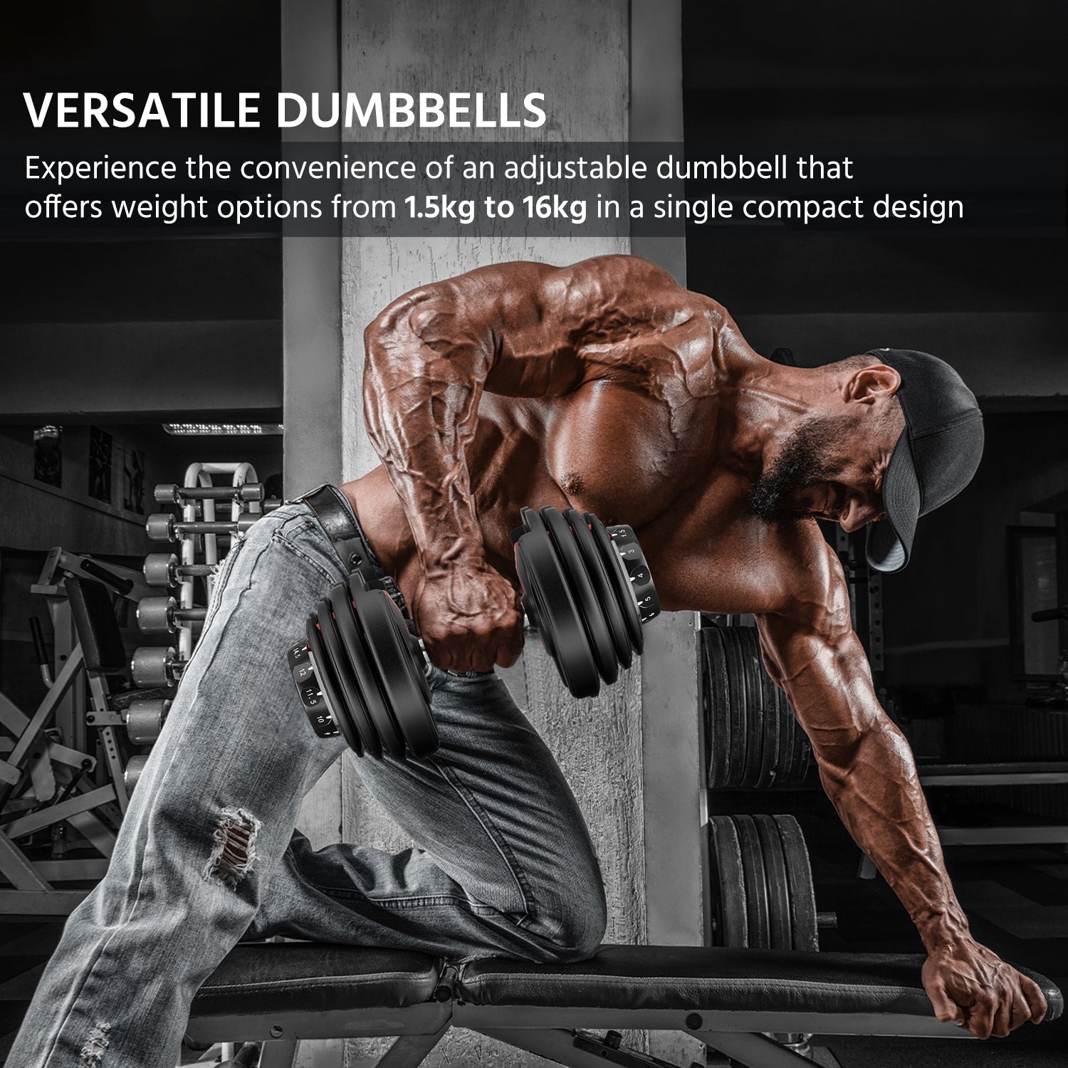 Adjustable Dumbbells Set