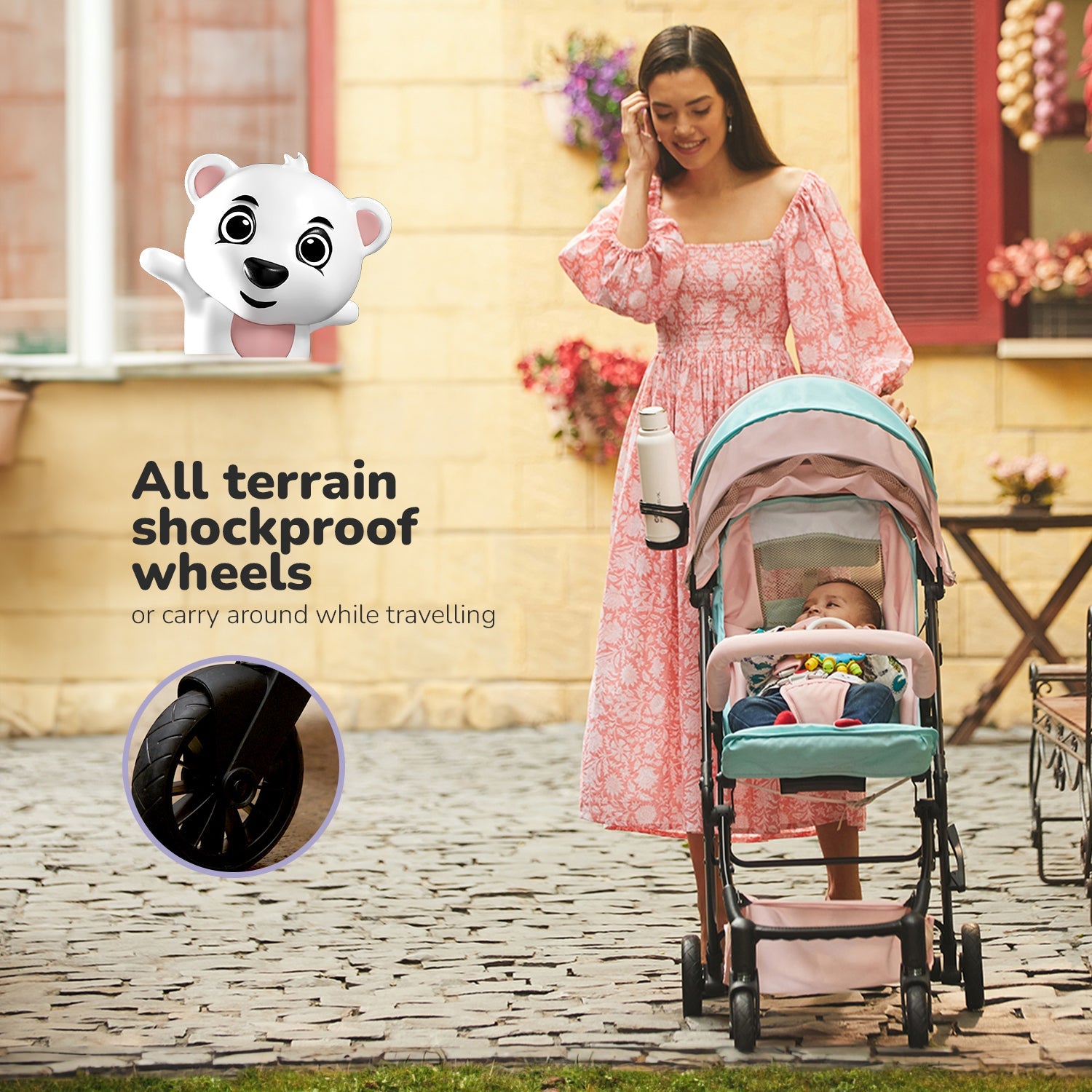 Lightweight Baby Stroller with Water-Resistant Features