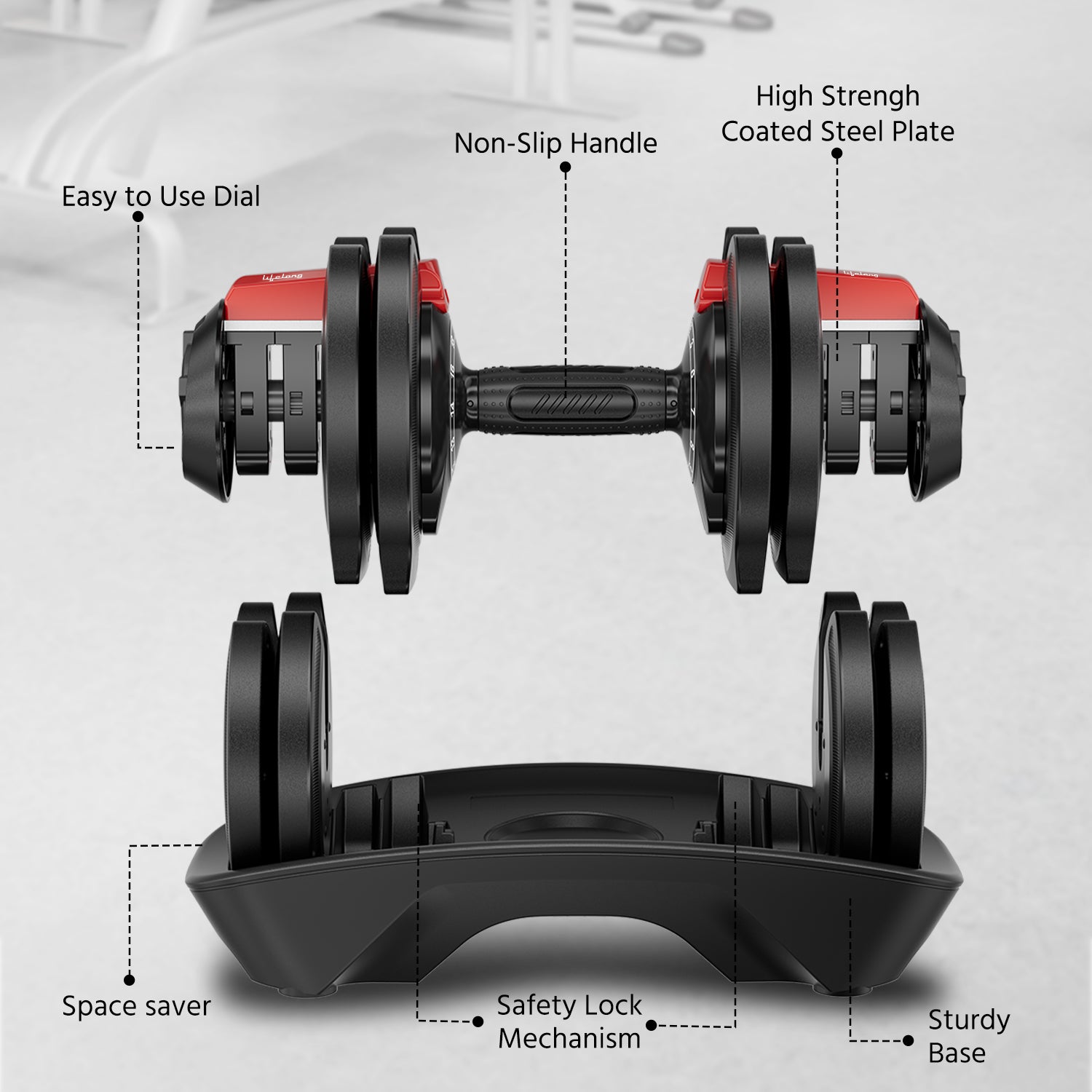 Adjustable Dumbbells Set for Home Workouts