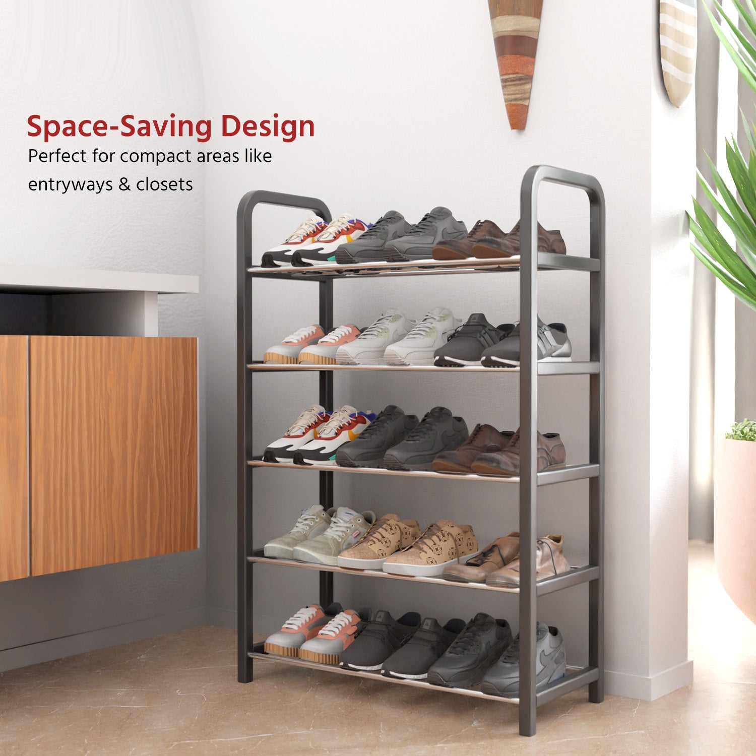 5-Tier Shoe Rack for Home Organizer