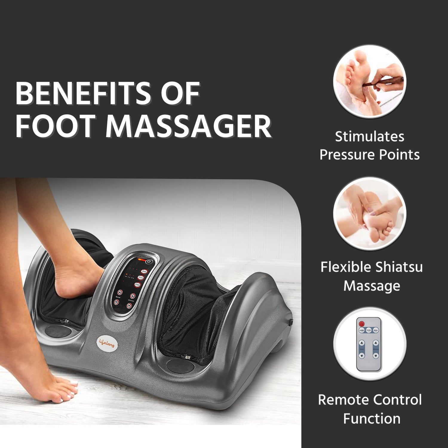 Foot Massager with Kneading Function