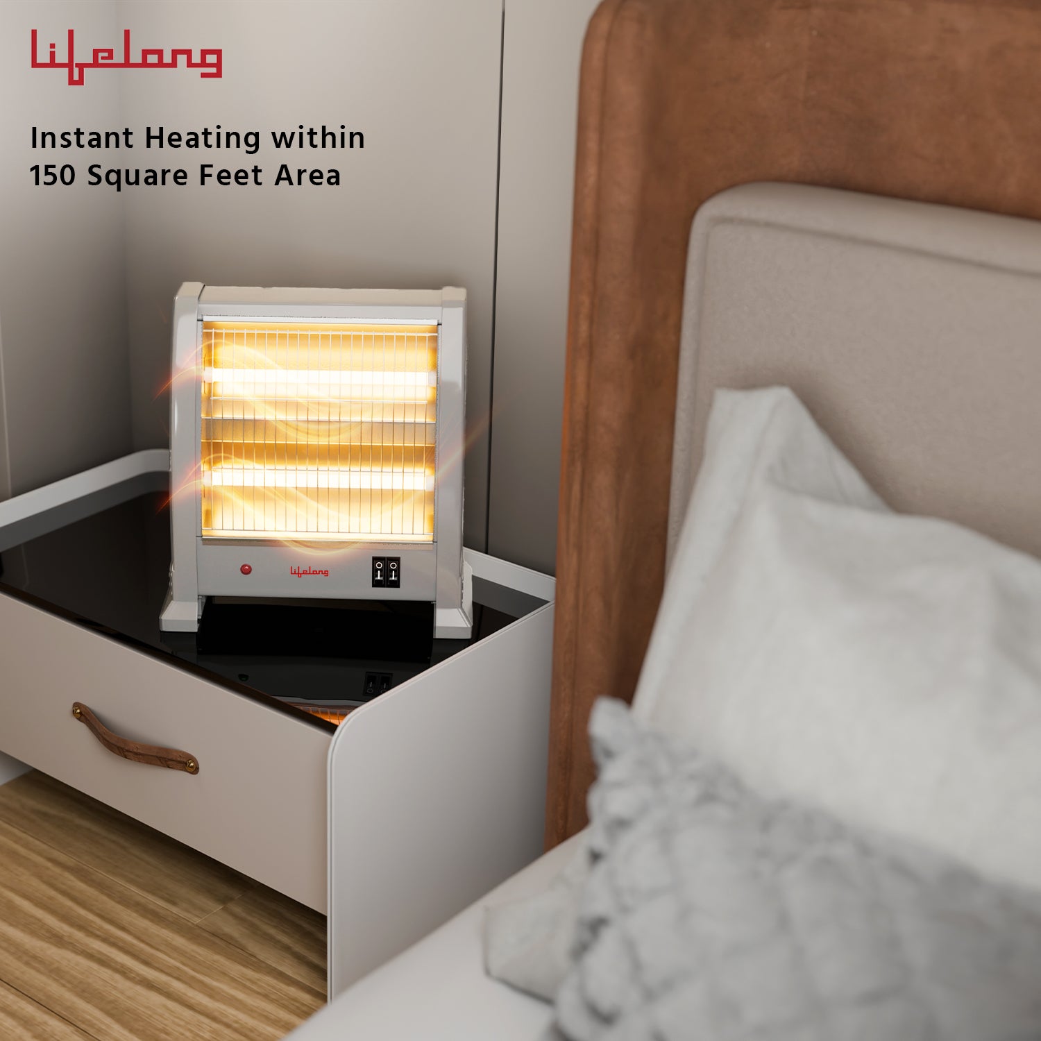 Dyno 800 Watts Quartz Room Heater for Home