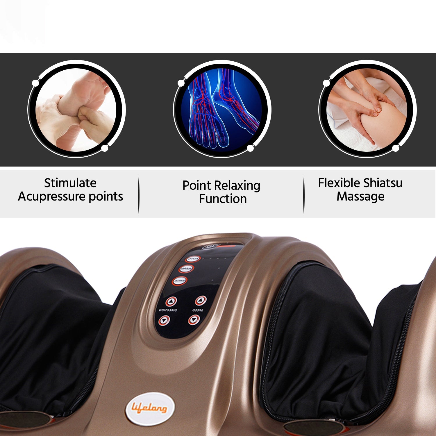 Foot and Leg Massager with Kneading