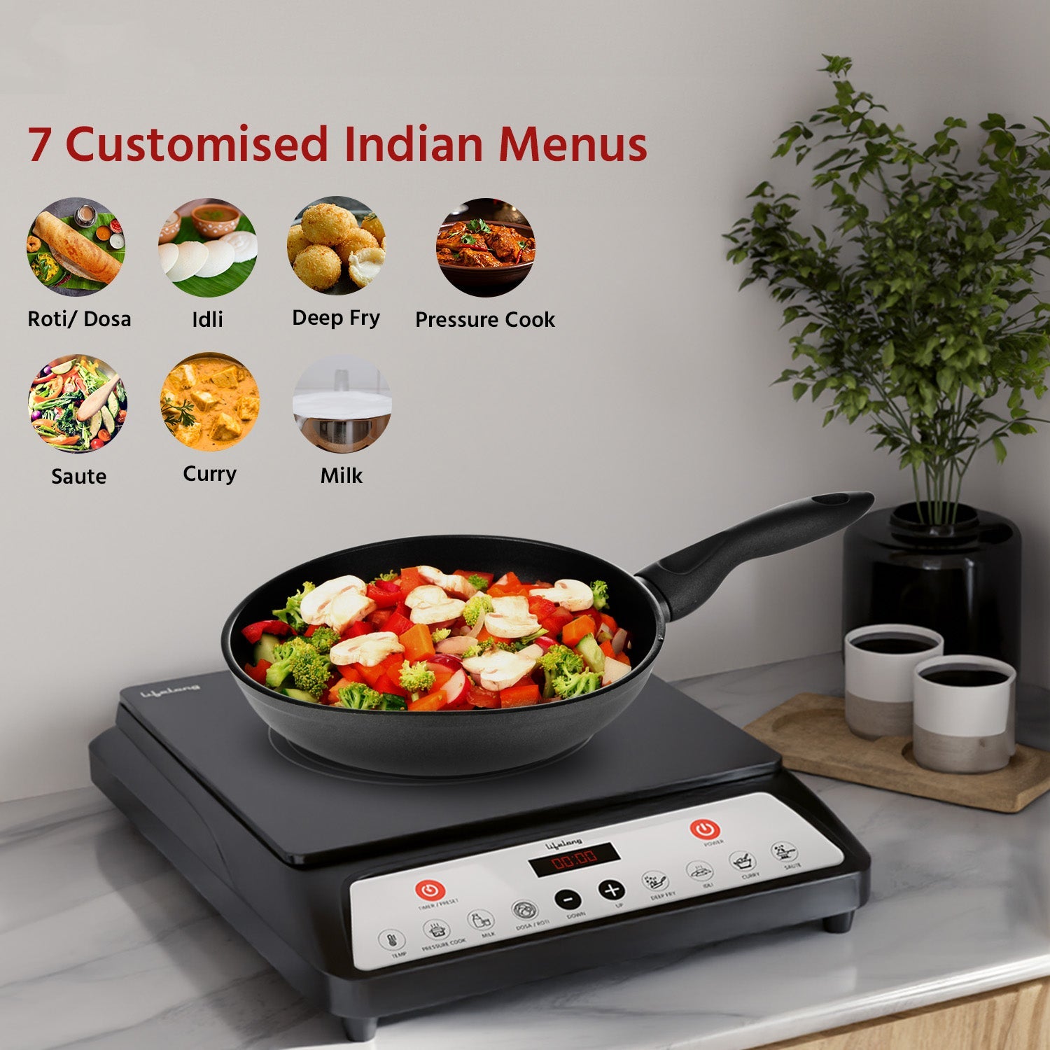 1800 Watt Induction Stove with Preset Menus