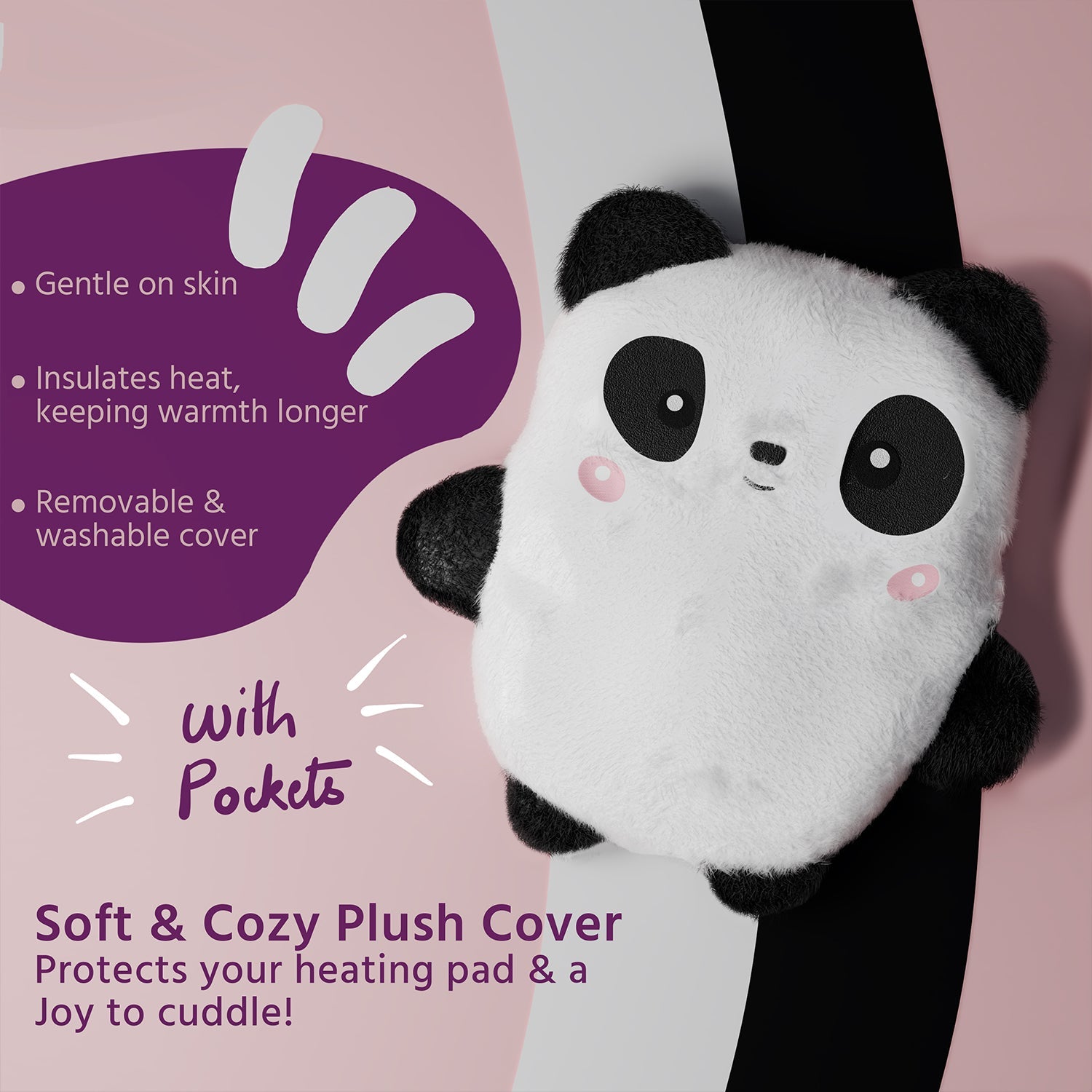 Panda Cover Hot Water Bag