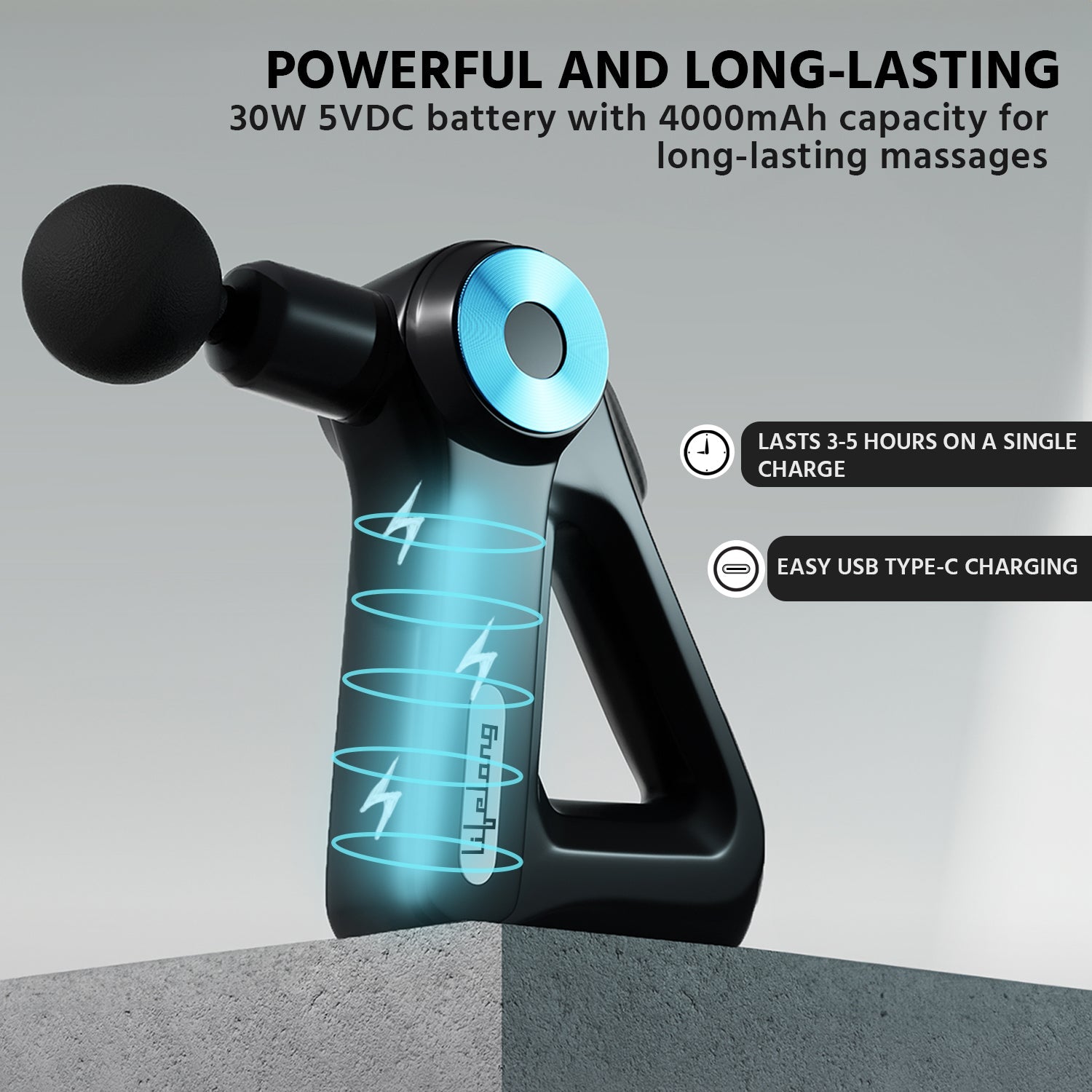 Gun Massager Machine (Sliver)