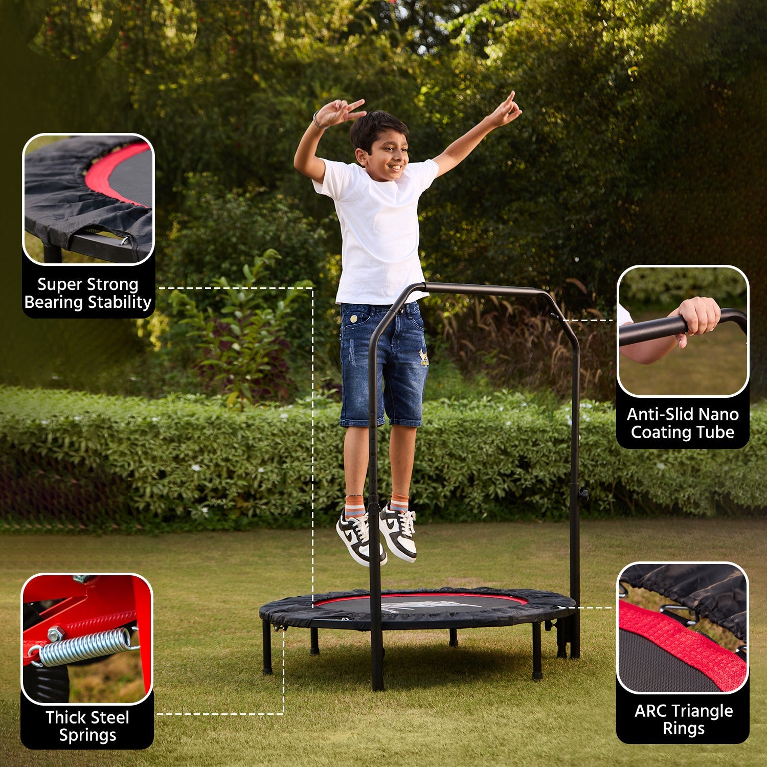 40-Inch Foldable Trampoline for Kids