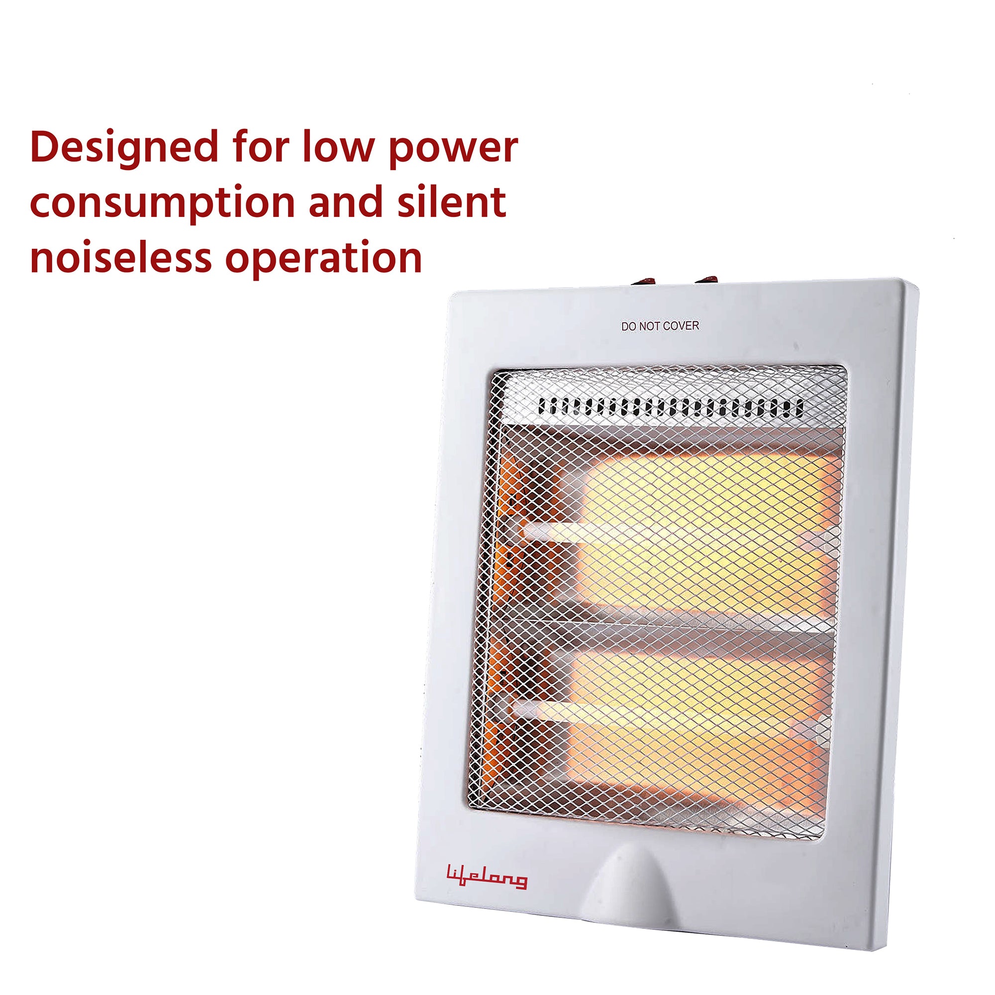 Regalia 800 Watts Quartz Room Heater for Home with 2 Power settings, ISI Certified, 2 Rod Heater for Room