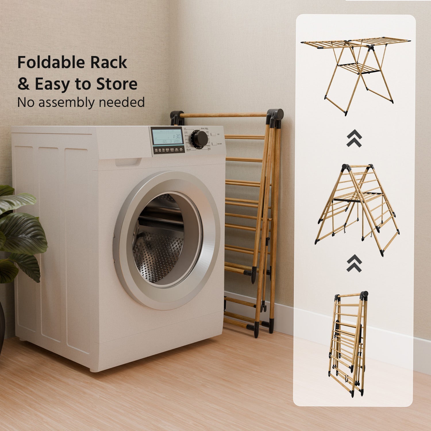 Foldable Clothes Drying Stand