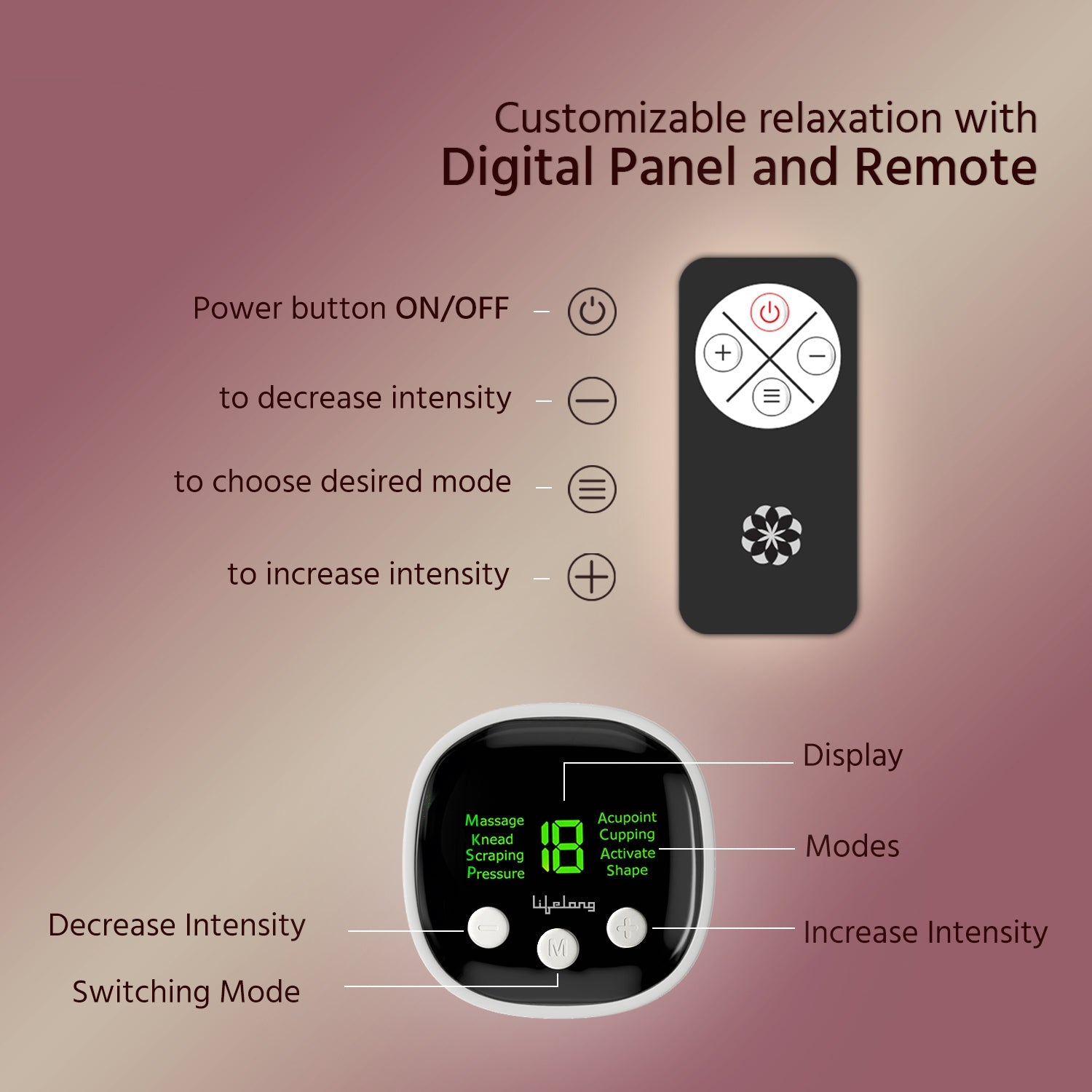 EMS Foot Massager with Remote Control