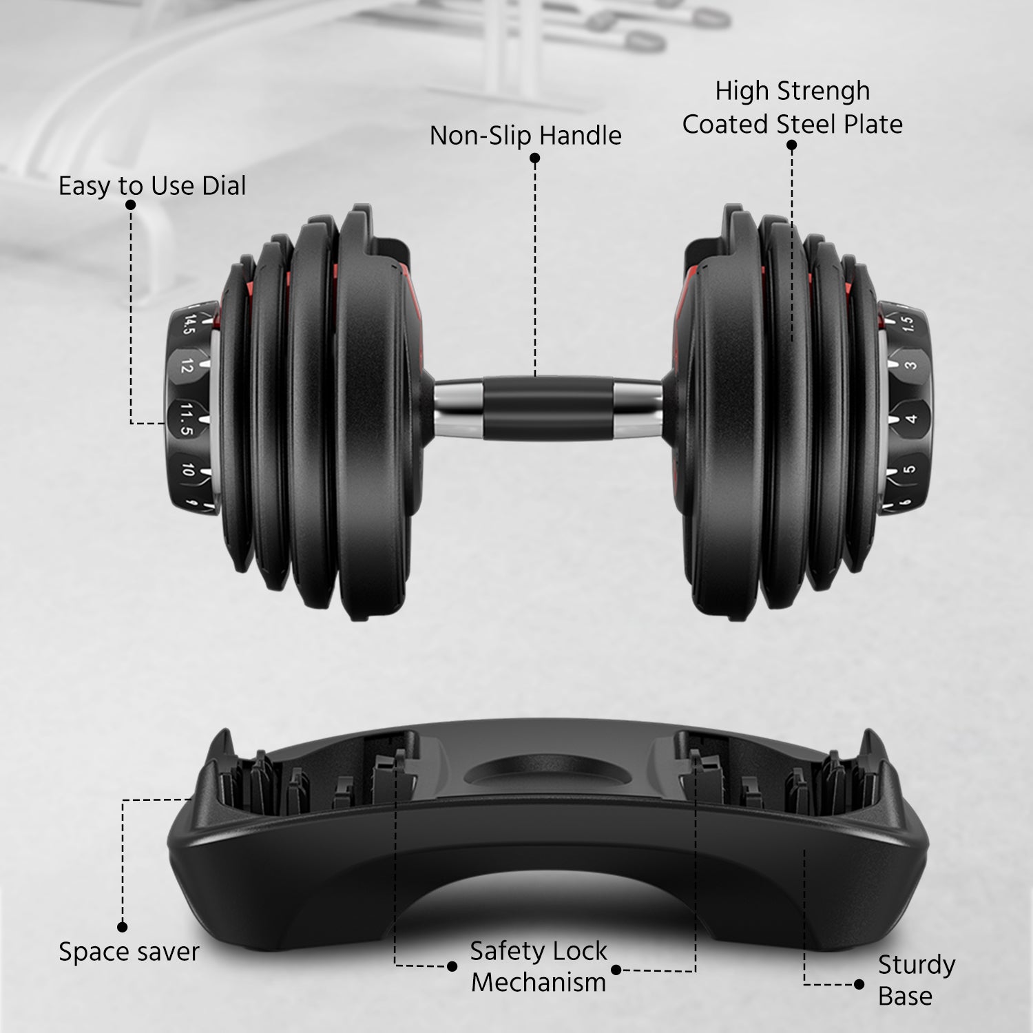 Adjustable Dumbbells Set