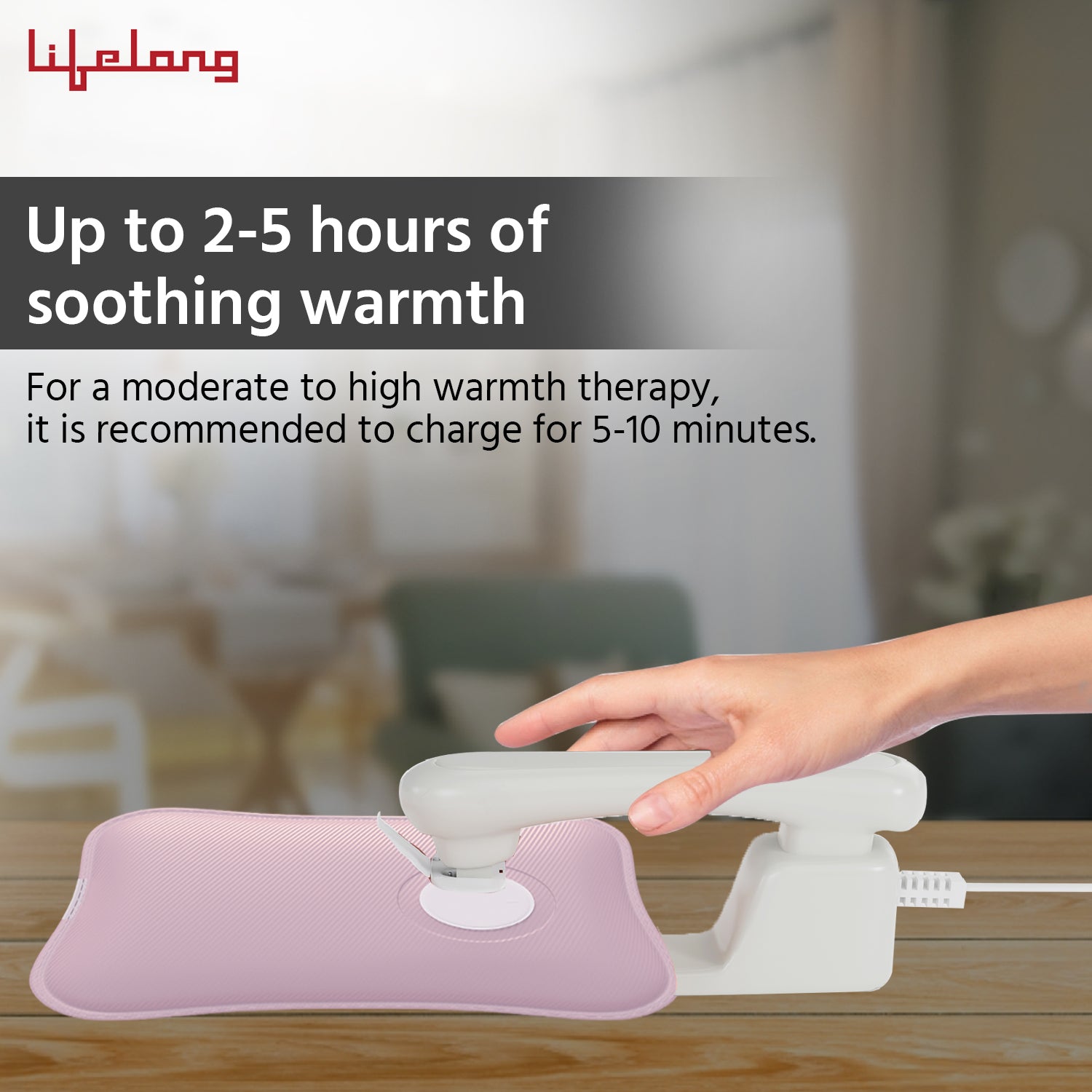 Lifelong Hot Water Bag for Full Body Pain Relief|Dual Insulation Silicon Technology|Heating Gel Pad