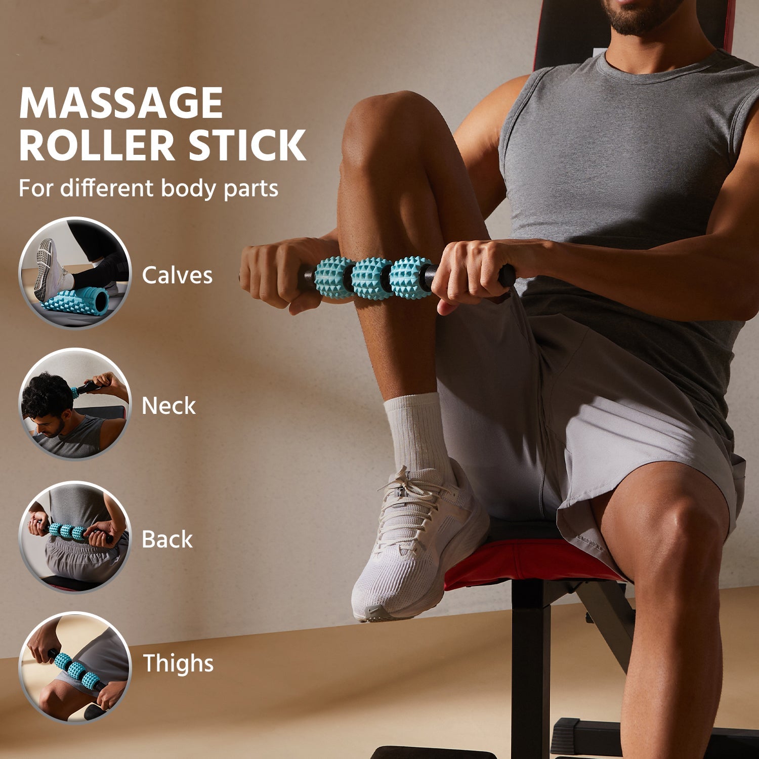 Yoga Roller for Muscle Recovery & Flexibility