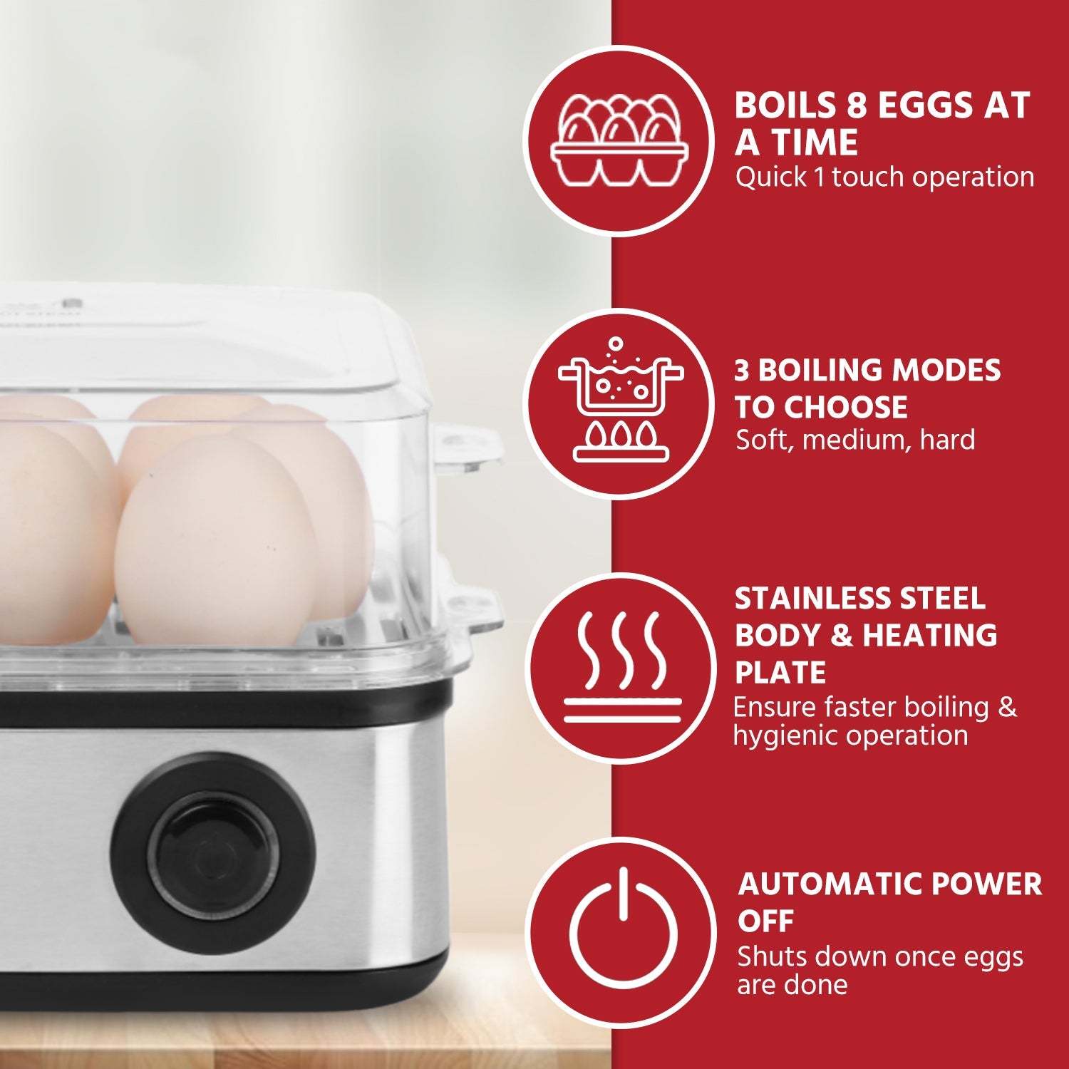 2-in-1 Egg Boiler and Poacher