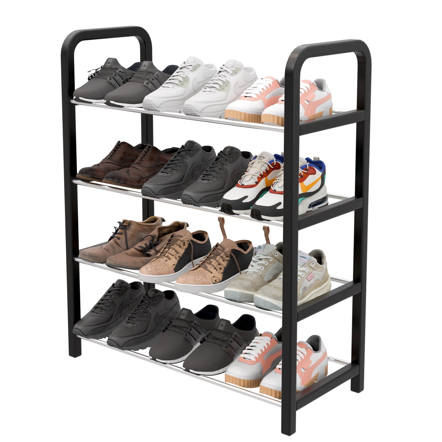 4-Tier Shoe Rack for Home Organizer