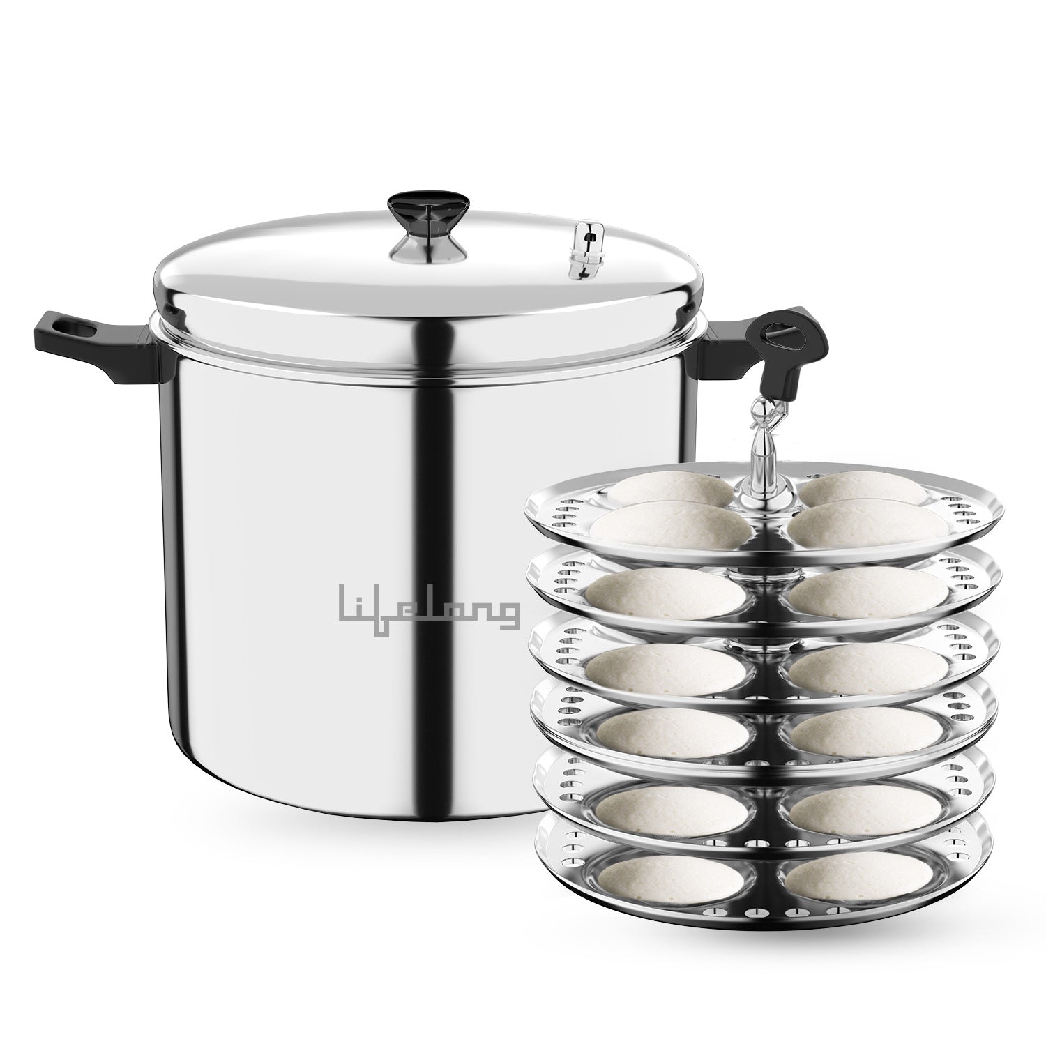 3-Plate Stainless Steel Idli Cooker for Induction & Gas