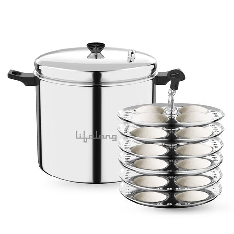 3-Plate Stainless Steel Idli Cooker for Induction & Gas