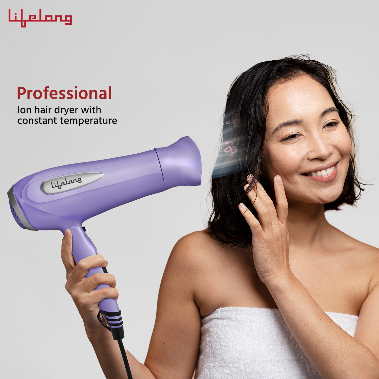 Lifelong Hair Dryer | 1 Year Warranty | Hair Dryer For Women & Men, 2100 Watts, Blow Dryer for Hair Styling, Portable Dryer Machine