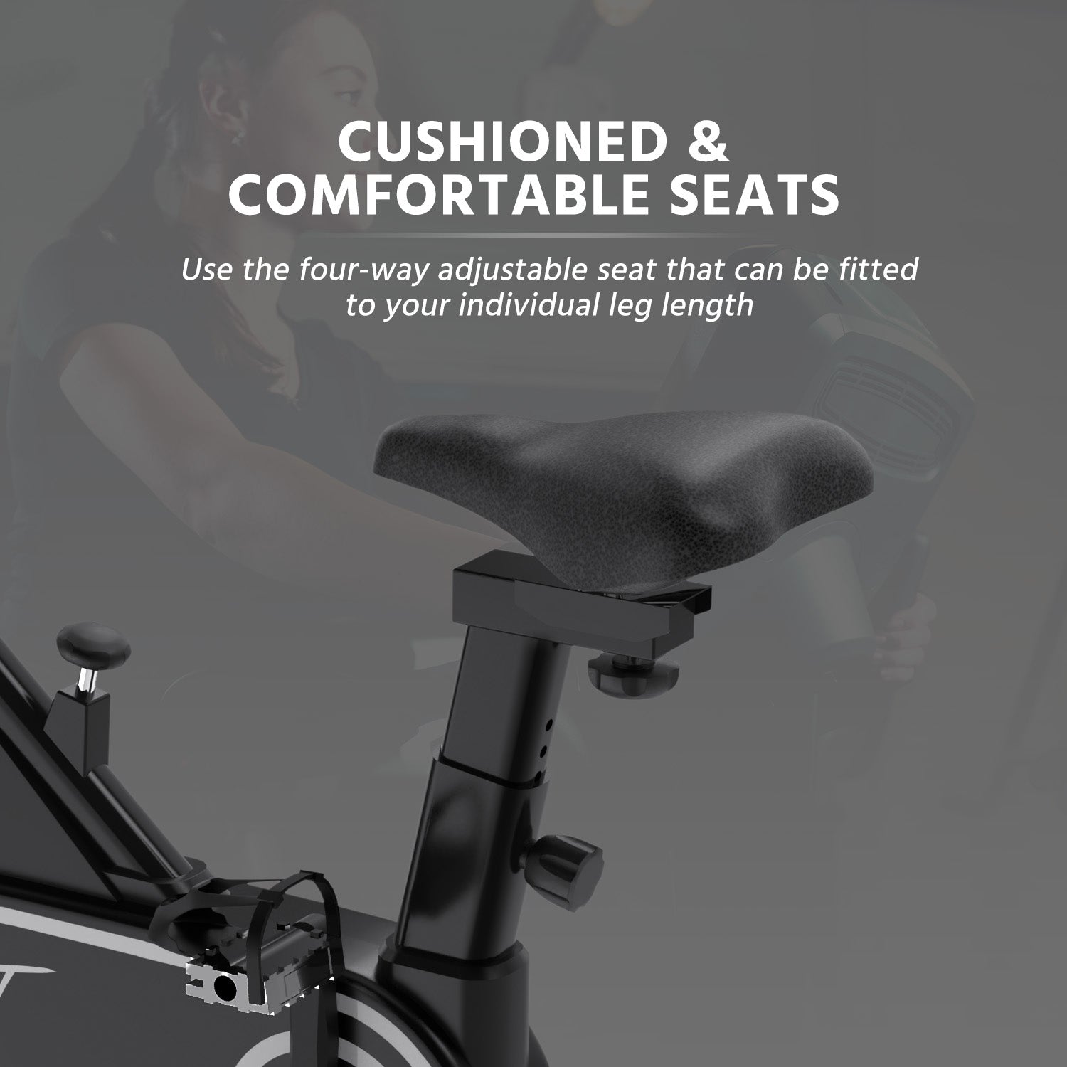 Fit Pro Spin Fitness Bike, Black