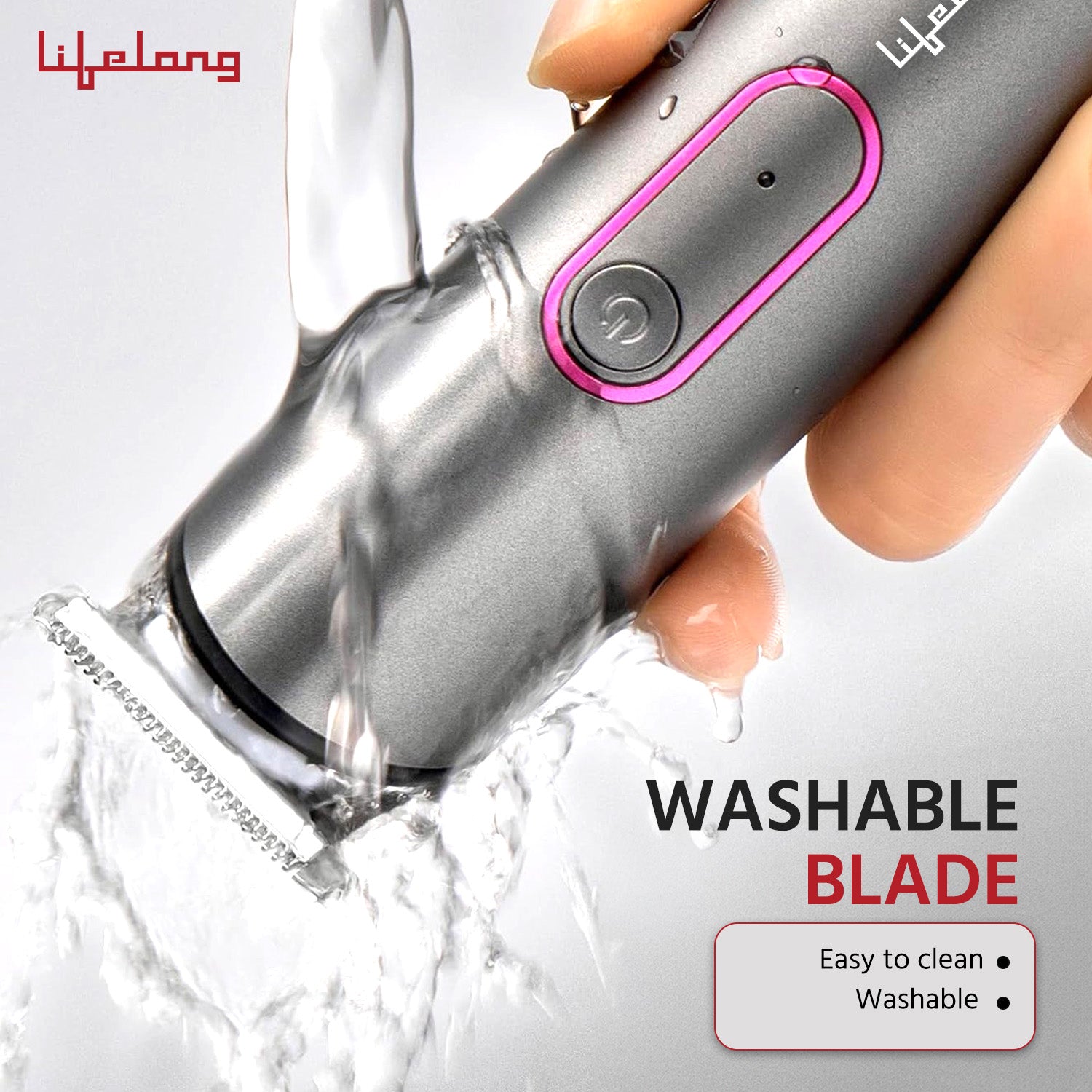 Lifelong Body Hair Trimmer for Women| Trimmer for Private Parts, Bikini Trimmer for Wet & Dry Use | Hair Cutting Trimmer